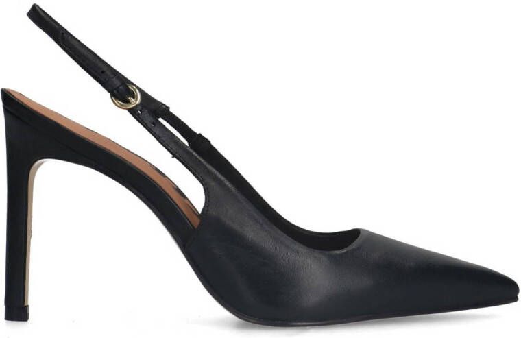 Sacha Dames PRE-ORDER Zwarte leren slingback pumps