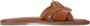 Sacha Dames Cognac leren slippers - Thumbnail 1