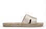 Sacha Dames Gouden leren slippers - Thumbnail 1