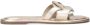 Sacha Dames Gouden leren slippers - Thumbnail 1