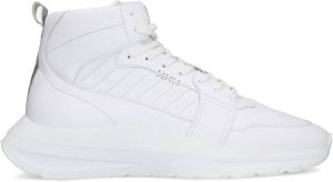 Sacha Heren Witte leren hoge sneakers