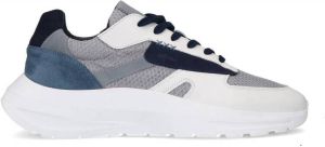 Sacha Heren Witte leren sneakers met suède details