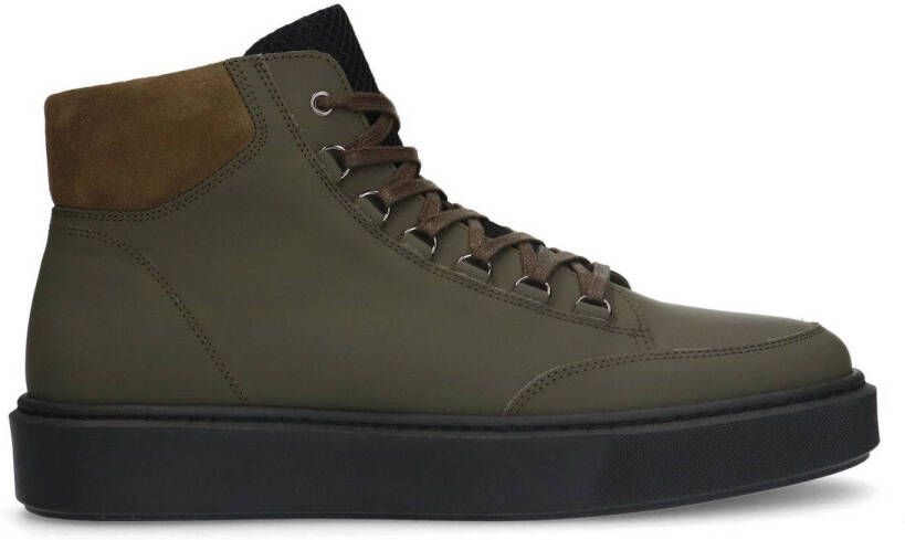 Sacha Heren Khaki leren veterboots