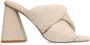 Sacha Dames Beige denim muiltjes met hak - Thumbnail 1
