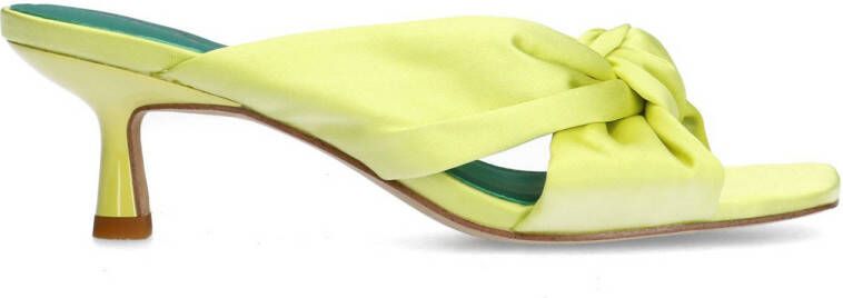 Sacha Dames Gele muiltjes met knoop detail