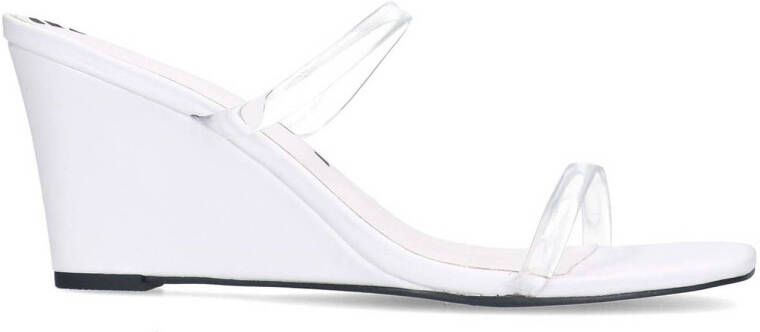 Sacha Dames Witte sleehak sandalen