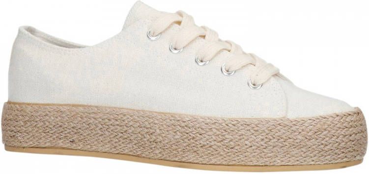 Sacha Dames Off white sneakers met touwzool
