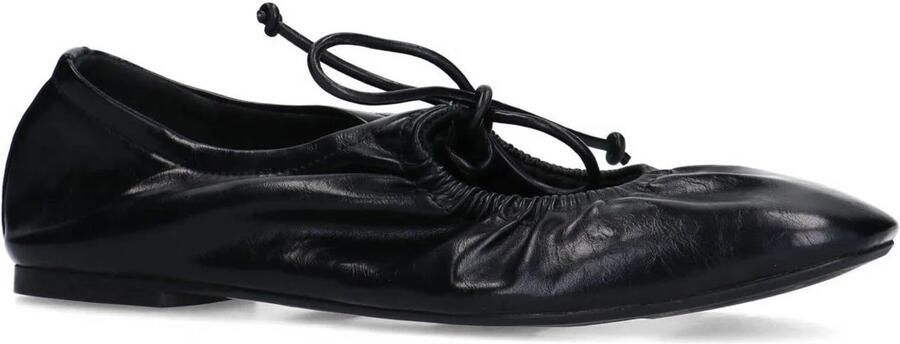 Sacha Dames Zwarte ballerina's met veters