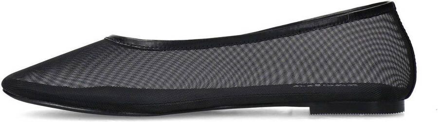Sacha Dames Zwarte mesh ballerina's