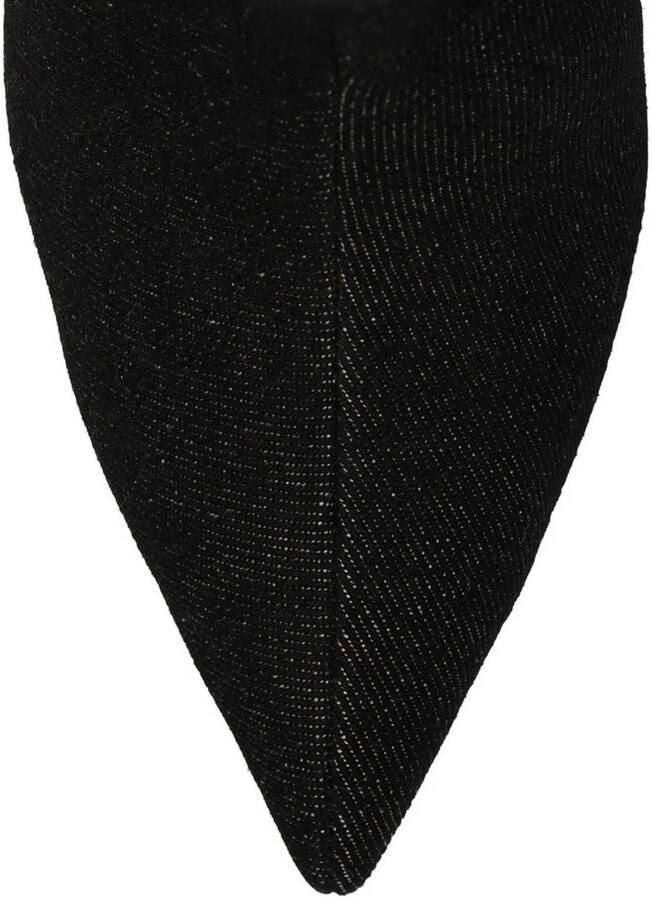 Sacha Dames Zwarte denim enkellaarsjes met hak - Foto 2