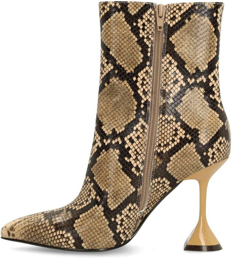 Sacha Dames Snake enkellaarsjes met trechterhak - Foto 1