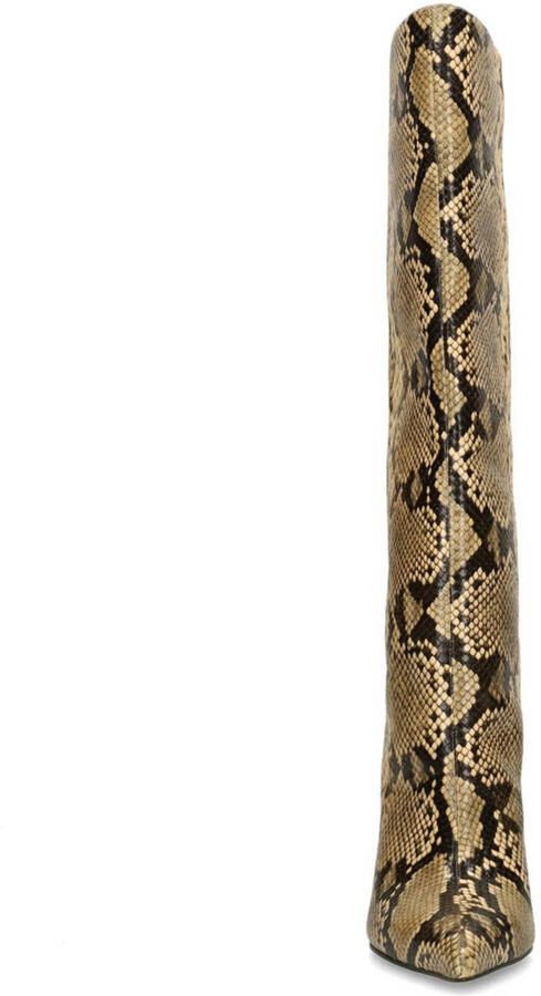 Sacha hoge laarzen met slangenprint beige - Foto 3
