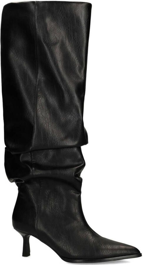 Sacha Dames Zwarte hoge laarzen met brede schacht