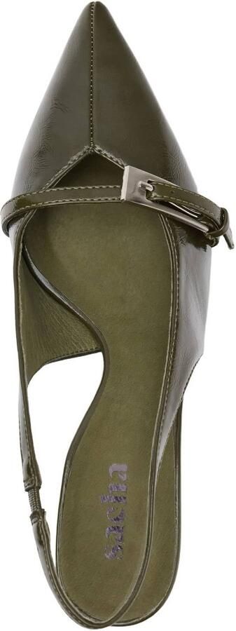 Sacha Dames Groene lak slingbacks met gesp - Foto 3