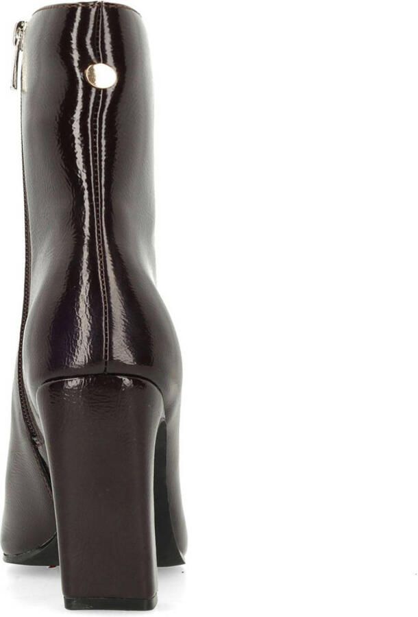 Sacha Dames Bordeaux lak enkellaarsjes met hak - Foto 2