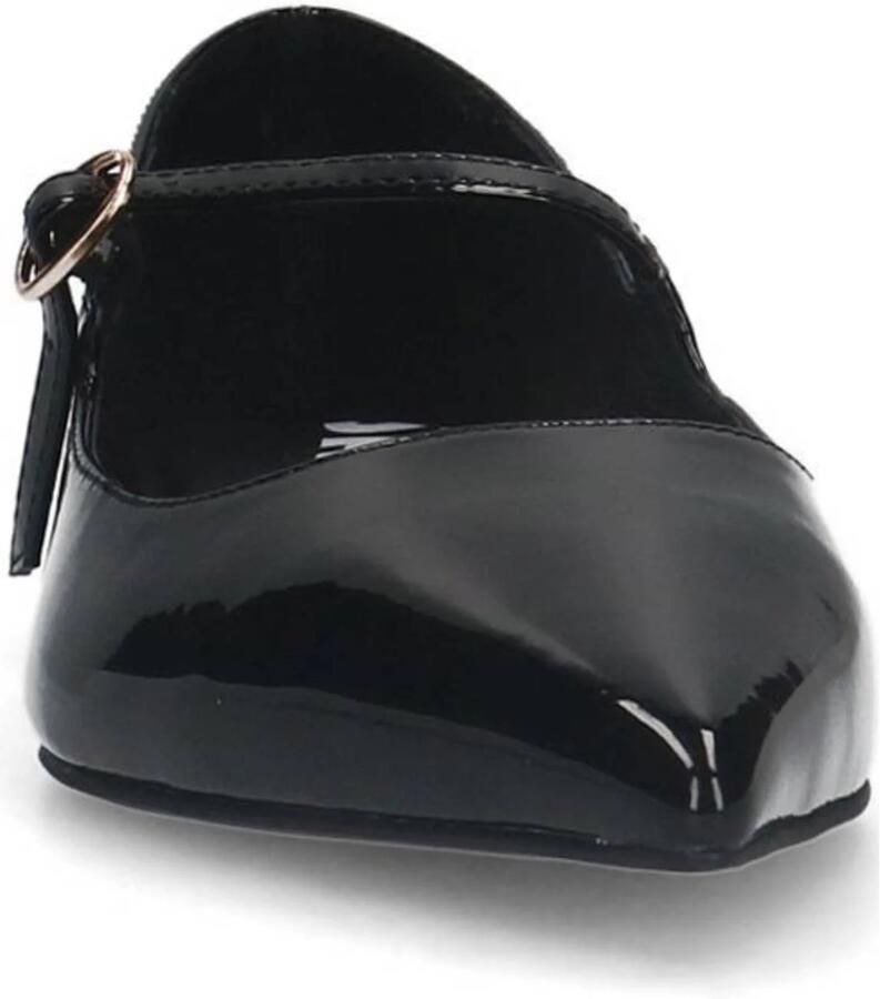 Sacha Dames Zwarte lak ballerina's