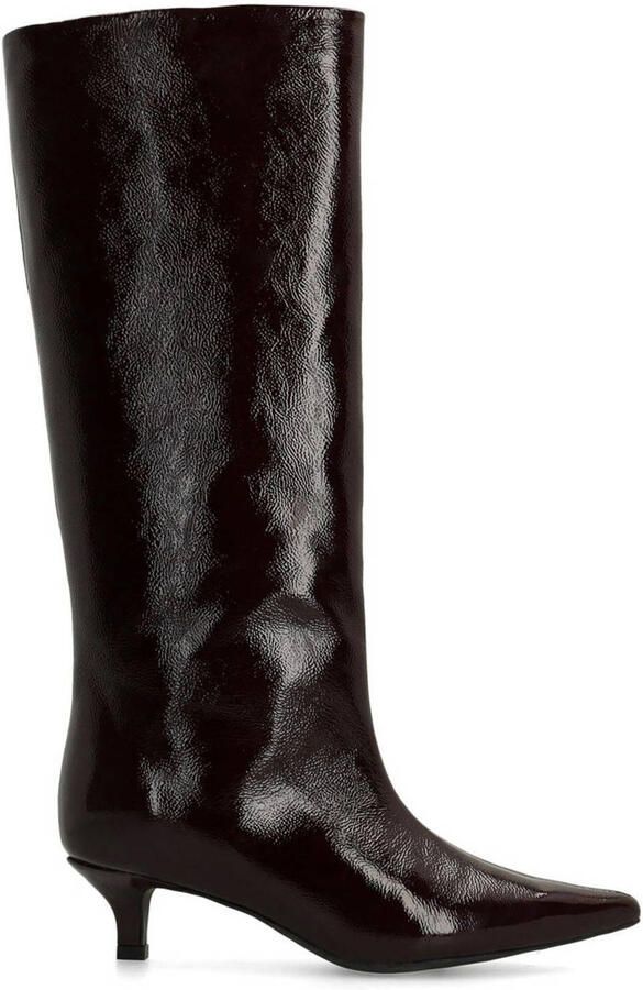 Sacha Dames Bordeaux hoge lakleren laarzen