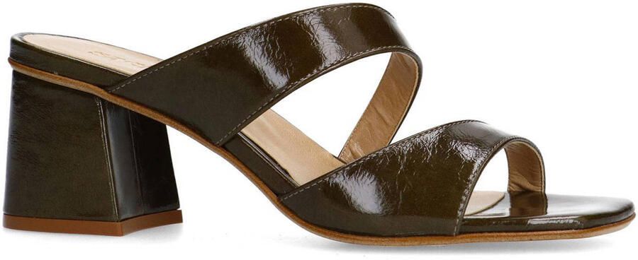 Sacha Dames Groene lakleren sandalen met hak - Foto 3