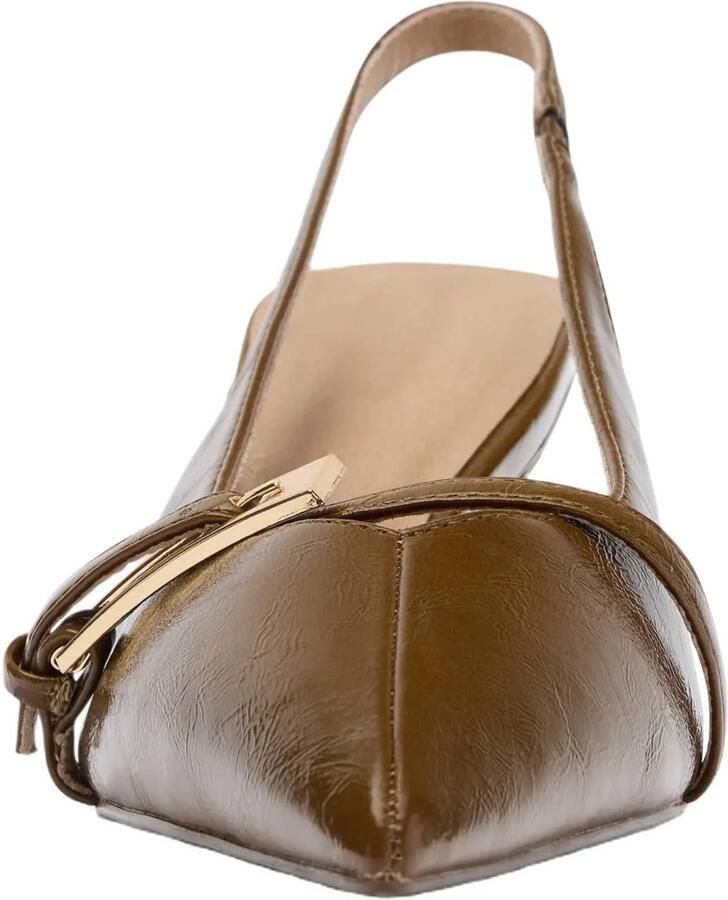 Sacha Dames Bruine lak slingbacks met gesp - Foto 2