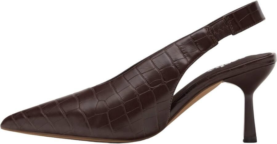 Sacha Dames Bruine slingbacks met croco print - Foto 3