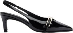Sacha Dames Zwarte lak slingbacks met gesp