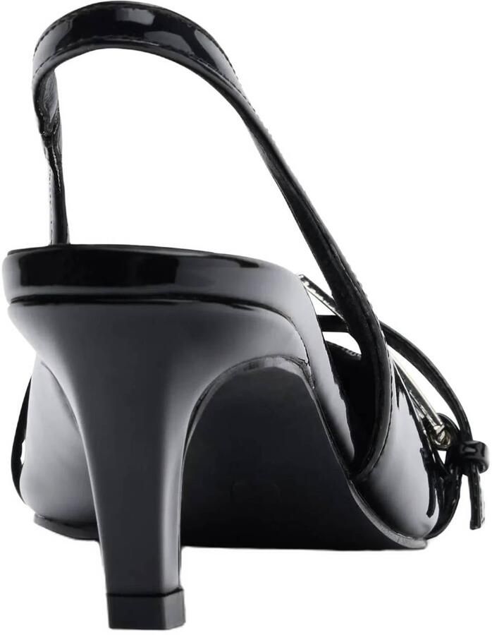 Sacha Dames Zwarte lak slingbacks met gesp - Foto 3