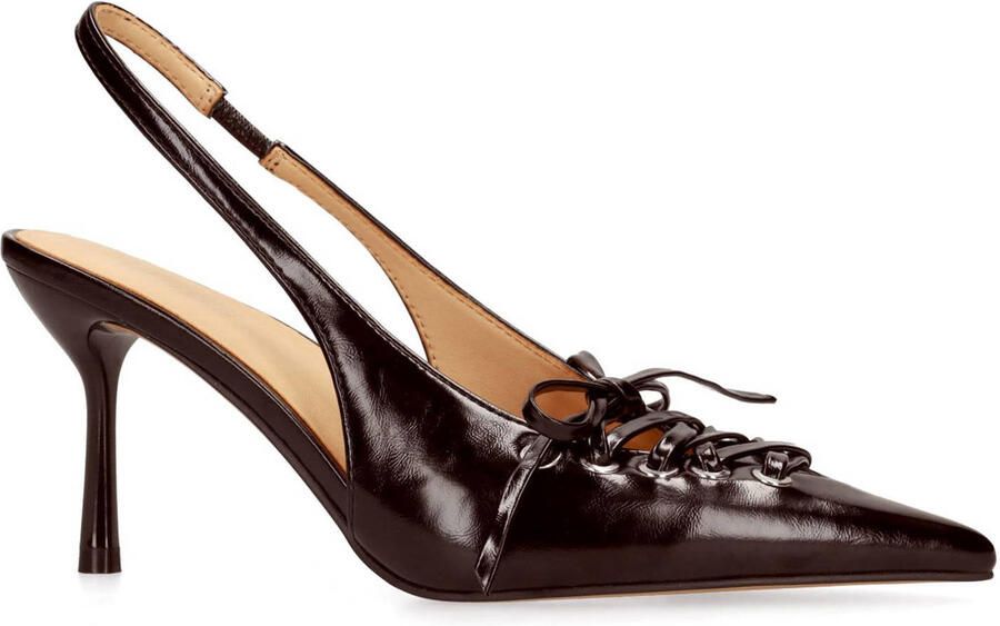 Sacha lakleren pumps met naaldhak bordeaux
