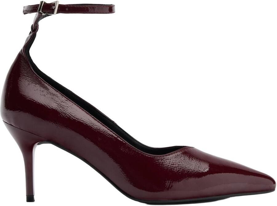 Sacha lakleren pumps met naaldhak bordeaux