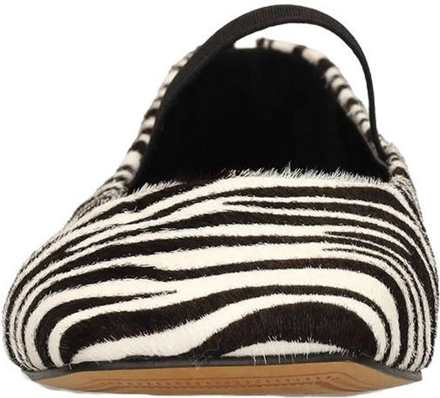 Sacha leren ballerina's met zebraprint zwart wit - Foto 2