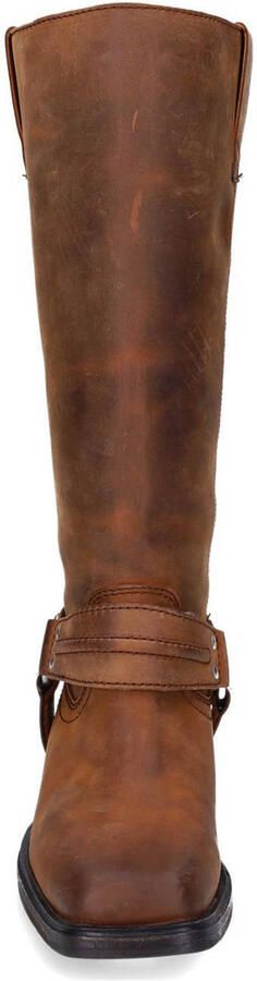 Sacha Dames Bruine leren biker boots - Foto 3