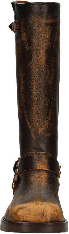 Sacha Dames Brownwashed buckle biker boots - Foto 3