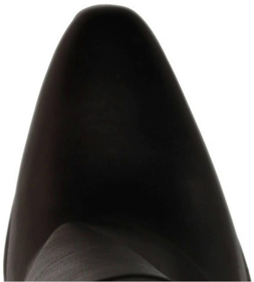 Sacha Dames Zwarte leren biker boots met flap