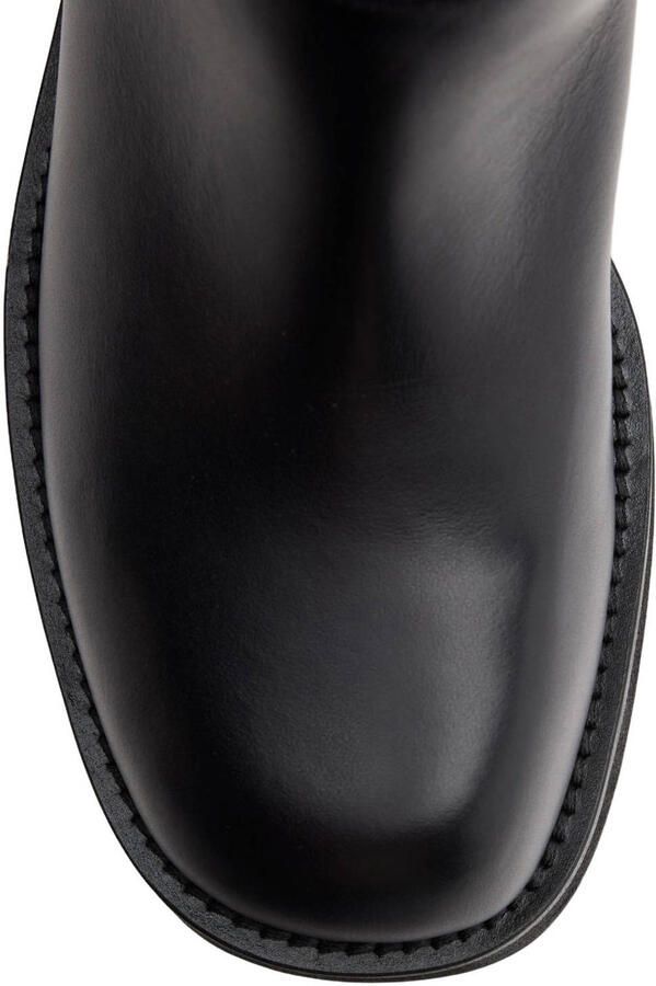 Sacha Dames Zwarte leren buckle biker boots - Foto 2