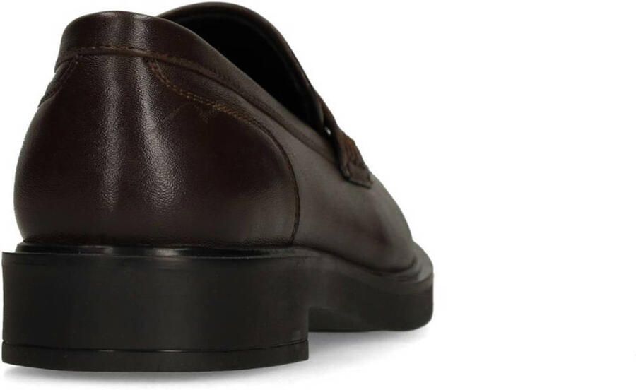 Sacha Dames Bruine leren loafers met pony hair - Foto 2