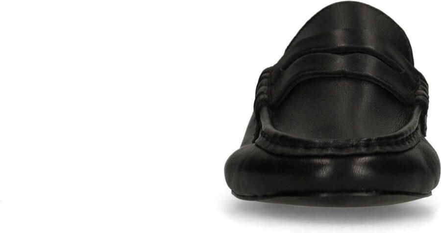 Sacha Dames Zwarte leren loafers met rimpel design - Foto 2