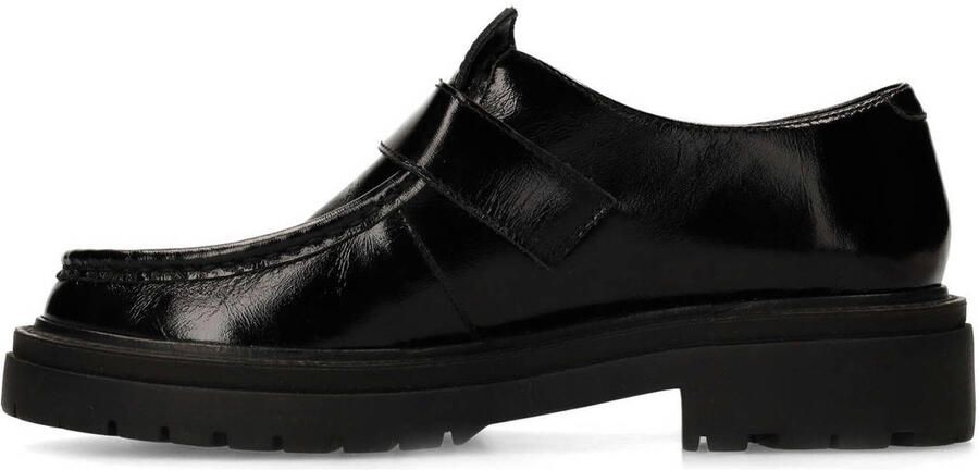 Sacha Dames Zwarte leren loafers met buckle - Foto 2
