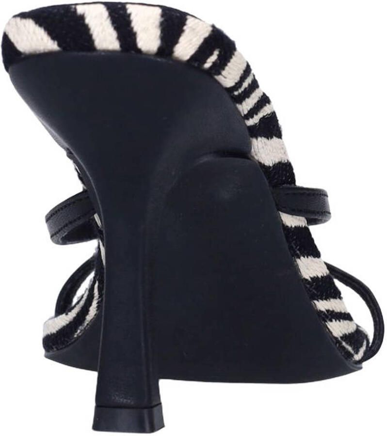 Sacha leren muiltjes met zebraprint zwart - Foto 2