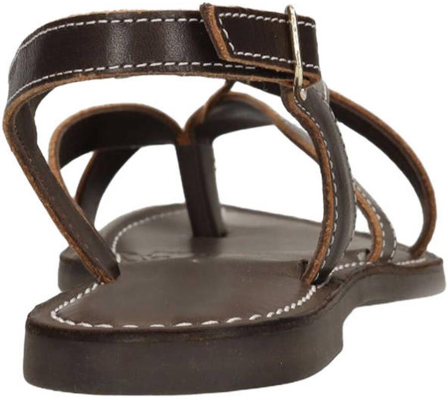 Sacha Dames Bruine leren sandalen - Foto 2