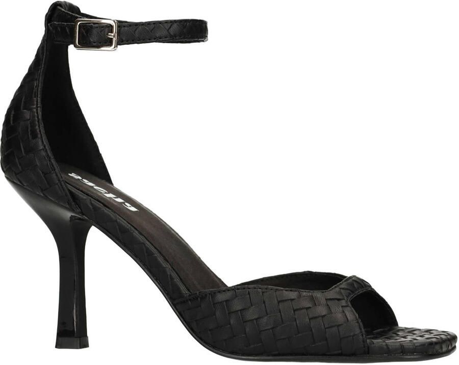 Sacha Dames Zwarte sandalen met hak