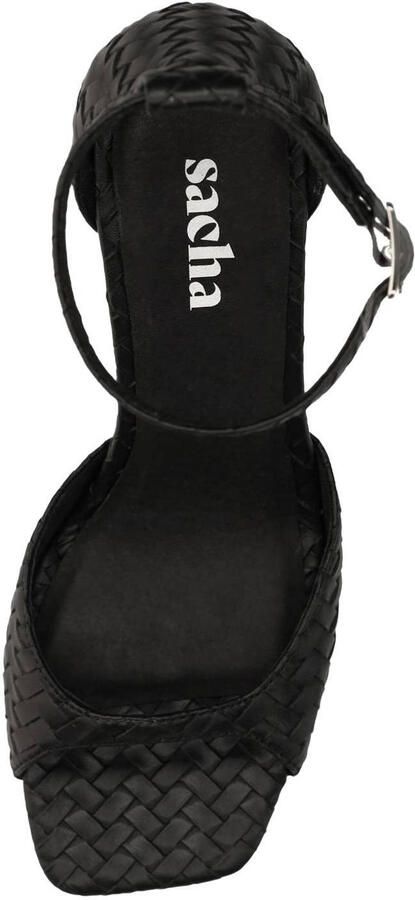 Sacha Dames Zwarte sandalen met hak - Foto 3