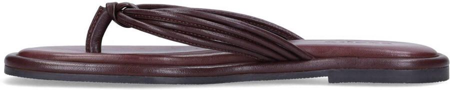 Sacha leren teenslippers bordeaux - Foto 3