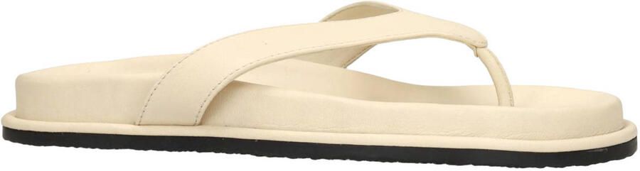 Sacha Dames Off white leren slippers - Foto 3