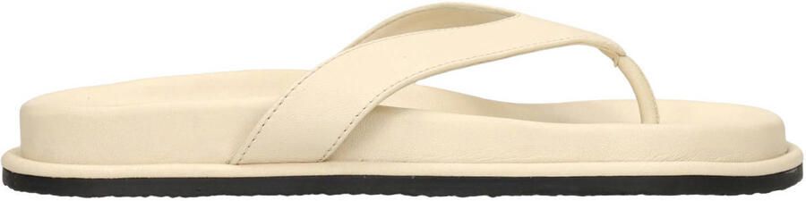 Sacha Dames Off white leren slippers