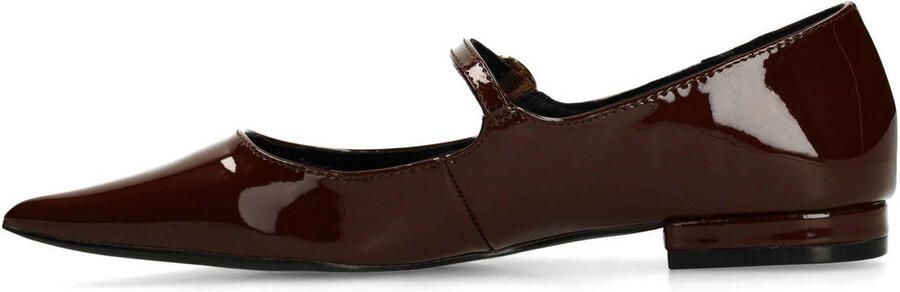 Sacha Mary Jane's lak loafers bruin - Foto 3