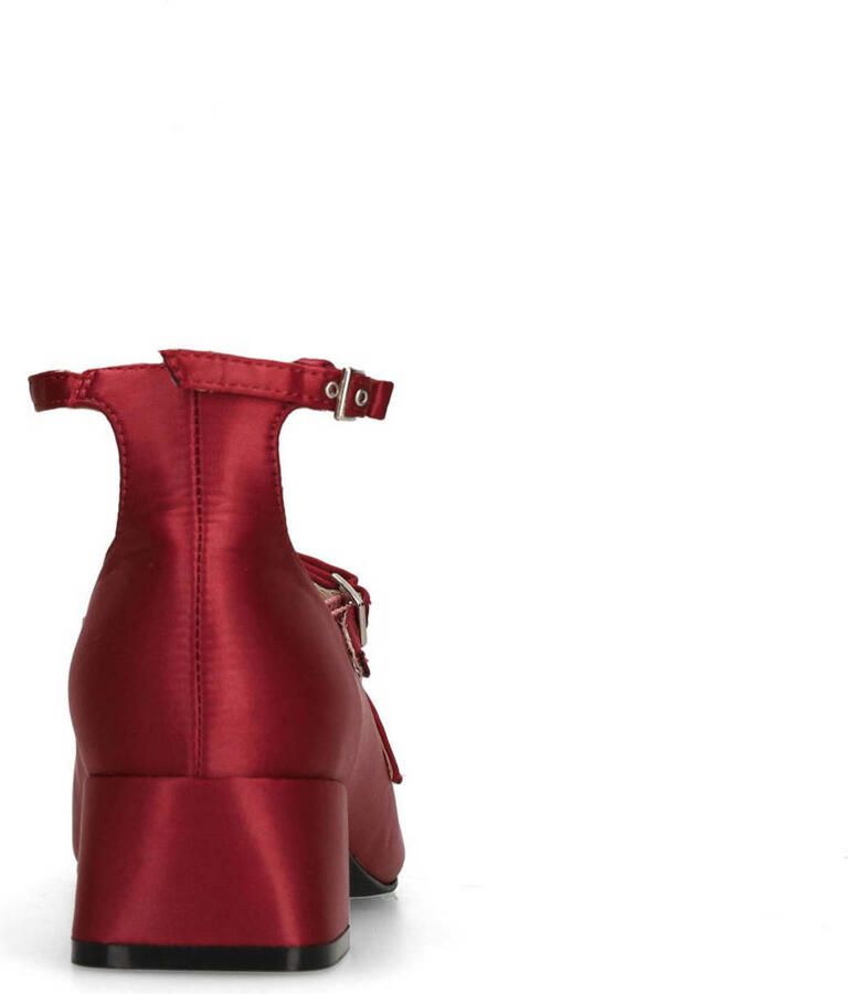 Sacha Mary Jane's satijnen pumps rood - Foto 2