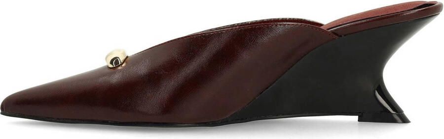 Sacha Dames Bordeaux rode muiltjes met sleehak - Foto 3