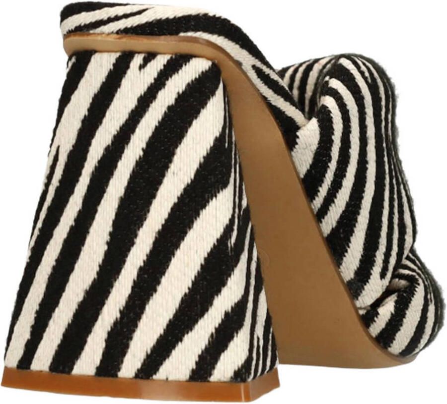 Sacha Dames Zebra print muiltjes met hak - Foto 3