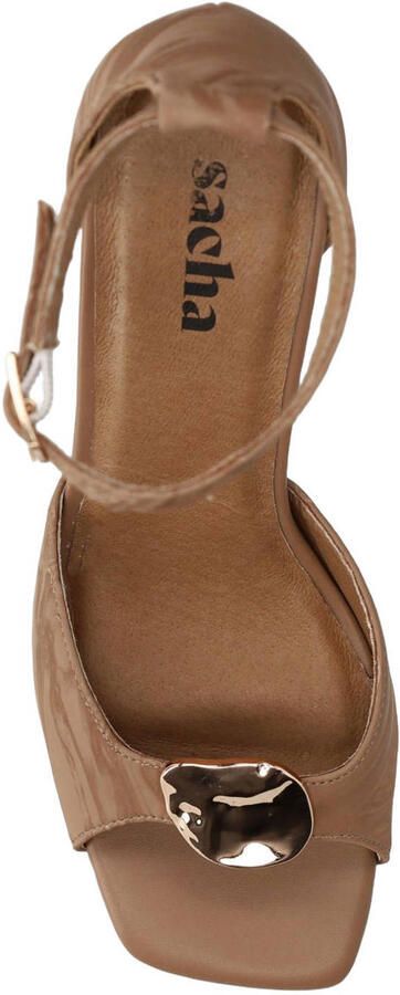 Sacha Dames Bruine sandalen met hak - Foto 2
