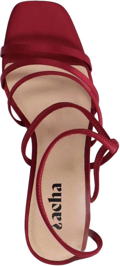 Sacha Dames Rode sandalen met hak
