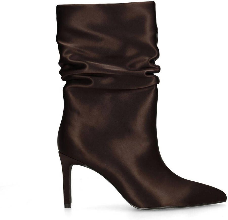 Sacha Dames Bruine enkellaarsjes met hak